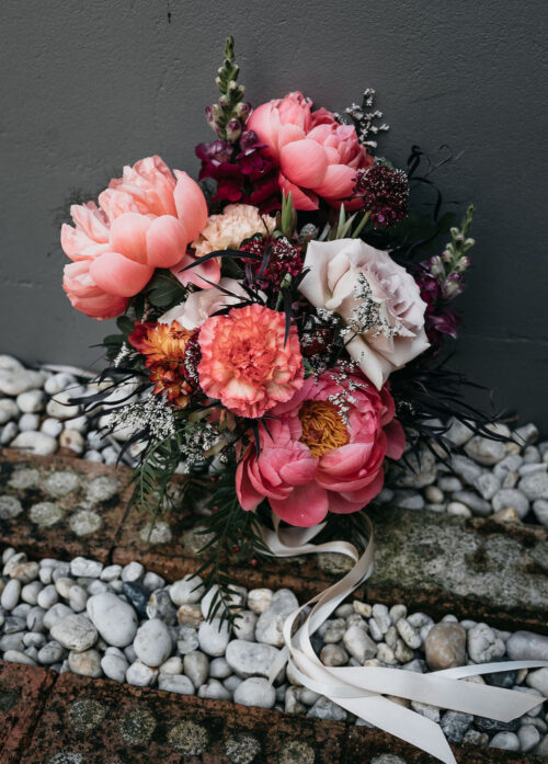 bridal bouquet for wedding modern garden inspired