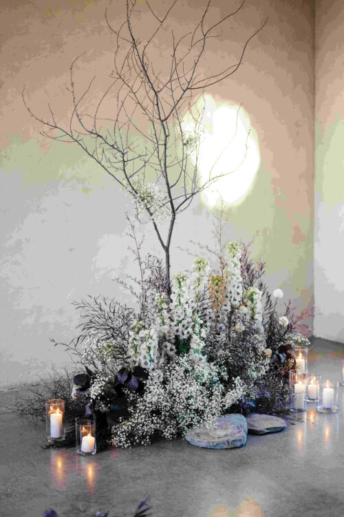 Ethereal and romantic Ceremony installation